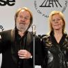 Benny Andersson et Anni-Frid Lyngstad du groupe ABBA à New York, le 15 mars 2010.