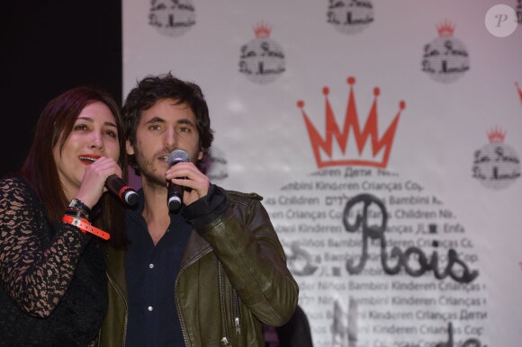 Leslie et Mickaël Miro lors du gala de l'association Les Rois du Monde aux Salons Hoche à Paris le 3 février 2014