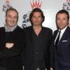 Pascal Selem, Richard Orlinski et Bernard Montiel lors du gala de l'association Les Rois du Monde aux Salons Hoche à Paris le 3 février 2014