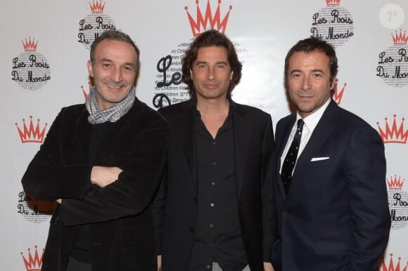 Pascal Selem, Richard Orlinski et Bernard Montiel lors du gala de l'association Les Rois du Monde aux Salons Hoche à Paris le 3 février 2014