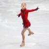 La jeune patineuse Yulia Lipnitskaya a ébloui l'Iceberg de Sotchi lors de l'épreuve de patinage artistique par équipes, offrant à la Russie sa première médaille d'or des Jeux olympiques, le 9 février 2014