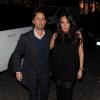 Tamara Ecclestone, enceinte, et son époux Jay Rutland au restaurant Nobu à Londres, le 13 février 2014