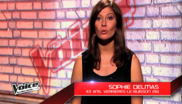 Sophie Delmas dans The Voice 3 sur TF1 le samedi 15 février 2014