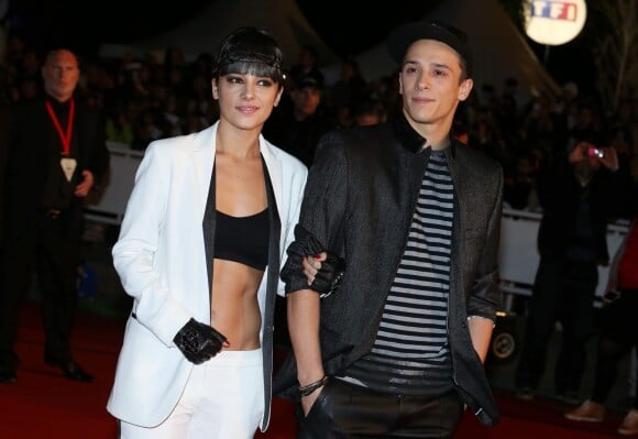 Alizée et son compagnon Grégoire Lyonnet - 15e édition des NRJ Music Awards à Cannes. Le 14 décembre 2013