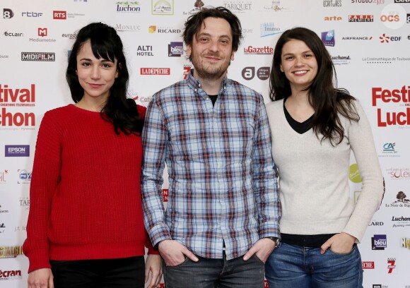 Karina Testa, Benjamin Bellecour et Stephanie Pasterkamp lors du 16e Festival des créations télévisuelles de Luchon, à Luchon, le 14 février 2014