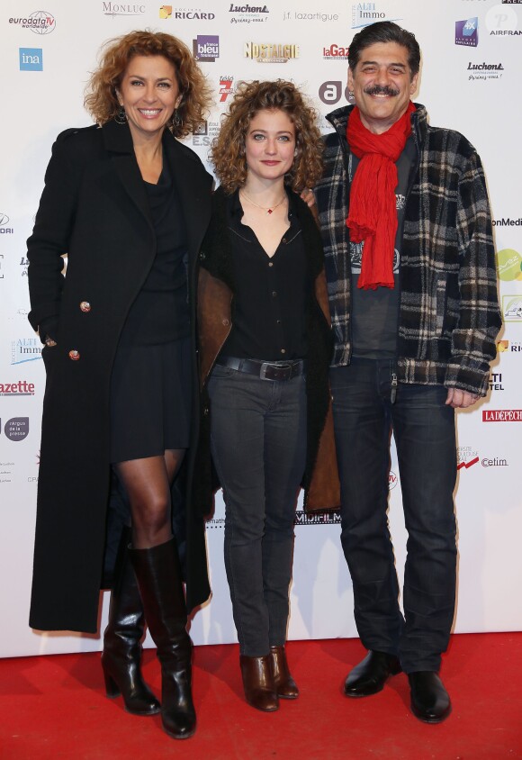 Corinne Touzet, Georges Corraface et Sophie De Furst lors du 16e Festival des créations télévisuelles de Luchon, à Luchon, le 14 février 2014