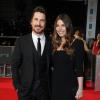Christian Bale et sa femme Sandra "Sibi" Blazic lors de la cérémonie des BAFTA Awards à Londres le 16 février 2014