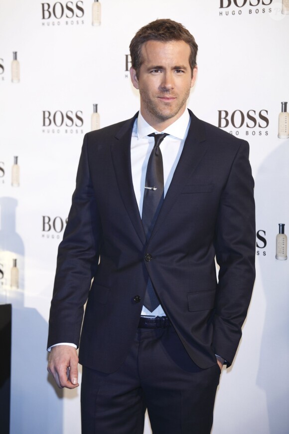 Ryan Reynolds lors de la soirée  'Boss Bottled' à Madrid le 26 novembre 2013