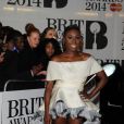 La chanteuse Laura Mvula assiste aux Brit Awards 2014 à l'O2 Arena. Londres, le 19 février 2014.
