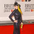 Lily Allen assiste aux Brit Awards 2014 à l'O2 Arena. Londres, le 19 février 2014.