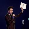 Nick Grimshaw announces Lorde as the winner of the Best International Female award on stage during the 2014 Brit Awards at the O2 Arena, London, UK on February 19, 2014. Photo by Yui Mok/PA Wire/ABACAPRESS.COM20/02/2014 - London