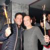 Exclusif - Titof et Gérard Miller durant le 34e anniversaire de Steevy Boulay dans le bar restaurant le "Who's" dans le Marais à Paris, le 19 février 2014