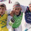 Jean-Frédéric Chapuis, Arnaud Bovolenta et Jonathan Midol ont réalisé un triplé historique aux Jeux olympiques de Sotchi, le 20 février 2014, en prenant les trois premières places du skicross