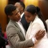 Tameka Foster et Usher se sont affrontés au tribunal de Fulton County à Atlanta, aux États-Unis, le 9 août 2013, pour la garde de leurs enfants Naviyd (4 ans) et Raymond V (5 ans). L'affaire a été rejetée et le chanteur conserve la garde des garçons.