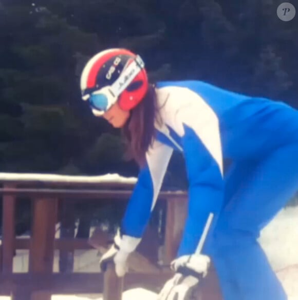 Laury Thilleman, prête à dévaler les pistes de ski, en février 2014.