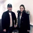 La princesse Madeleine de Suède et son mari Chris O'Neill quittant le 22 février 2014 la maternité de l'Hôpital presbytérien de New York avec leur bébé.