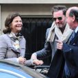 Le roi Carl XVI Gustaf et la reine Silvia de Suède ont félicité leur gendre Chris O'Neill pour la naissance de son premier enfant avec leur fille la princesse Madeleine, et ont déjeuné avec lui au restaurant huppé  Amaranth , le 23 février 2014 à New York.