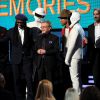 Giorgio Moroder, Nile Rodgers, Paul Williams, Pharrell Williams avec Thomas Bangalter et Guy-Manuel de Homem-Christo de Daft Punk aux Grammy Awards à Los Angeles le 26 janvier 2014.