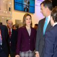 Le prince Felipe et la princesse Letizia d'Espagne ont visité le GSMA Mobile World Congress 2014, sommet international des nouvelles technologies mobiles, à Barcelone, le 24 février.