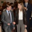La princesse Letizia d'Espagne à la 2ème journée de l'éducation entrepreneuriale à Gérone, le 21 février 2014.