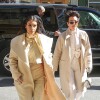 Kim Kardashian et Kris Jenner se rendent au Cipriani pour un déjeuner entre femmes. New York, le 24 février 2014.