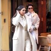 Kim Kardashian et Kris Jenner quittent le Cipriani après y avoir déjeuné. New York, le 24 février 2014.