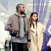 Kanye West et Kim Kardashian, de passage à la boutique Jeffrey dans le quartier du Meatpacking District. New York, le 24 février 2014.