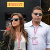 Ronaldo et sa jolie fiancée Paula Morais dans les travées du Grand Prix d'Italie à Monza, le 8 septembre 2013