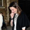 Pauline Ducruet, arborant un nouveau tatouage au poignet droit, lors du défilé Alexis Mabille pour la Fashion Week prêt-à-porter automne-hiver 2014/2015, le 26 février 2014 à l'Hôtel Salomon de Rotschild à Paris.