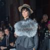Rihanna assiste au défilé Lanvin automne-hiver 2014-2015 à l'Ecole des Beaux-Arts. Paris, le 27 février 2014.