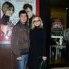 Ornella Muti et son fils Andrea Fachinetti lors de la présentation du film Se tornassi indietro à Milan le 25 février 2014