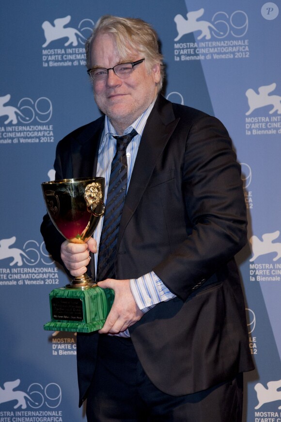 Philip Seymour Hoffman lors de la Mostra de Venise le 8 septembre 2012