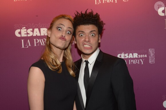 Nora Arnezeder et Kev Adams lors de la soirée La Party des César au VIP Room le 28 février 2014