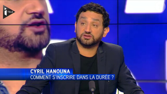 Cyril Hanouna, invité de La Semaine des Médias. Emission diffusée le 2 mars 2014 sur i-Télé à 14h15.