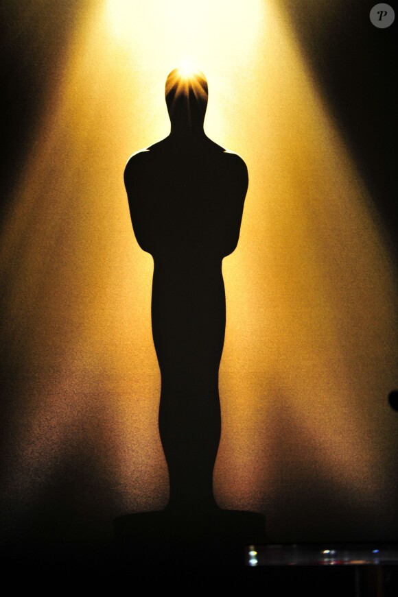 Ambiance à l'AMPAS Samuel Goldwyn Theater, à Beverly Hills, Los Angeles, lors des nominations aux Oscars 2014.