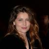 Laetitia Casta arrive à la Halle Freyssinet pour assister au défilé Givenchy. Paris, le 2 mars 2014.