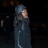 Rihanna arrive au défilé Givenchy automne-hiver 2014-15, à la Halle Freyssinet. Paris, le 2 mars 2014.