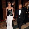 Anne Hathaway et Adam Shulman arrivent à la soirée Vanity Fair après la 86 ème cérémonie des Oscars. La soirée avait lieu au Sunset Plaza à West Hollywood, le 2 mars 2014