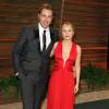 Dax Shepard et son épouse Kristen Bell arrivent à la soirée Vanity Fair après la 86 ème cérémonie des Oscars. La soirée avait lieu au Sunset Plaza à West Hollywood, le 2 mars 2014