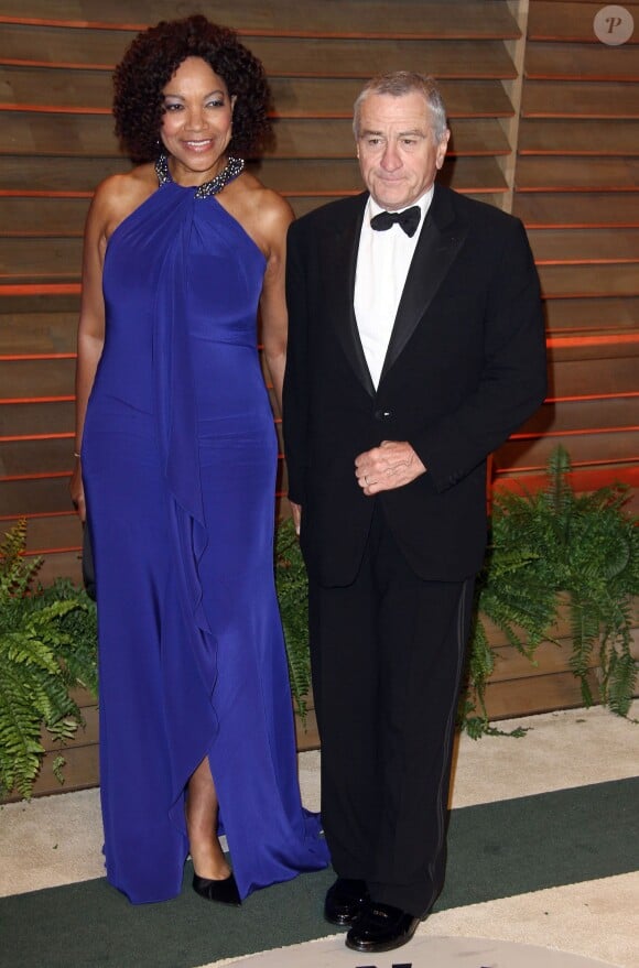 Robert De Niro et sa femme Grace Hightower arrivent à la soirée Vanity Fair après la 86 ème cérémonie des Oscars. La soirée avait lieu au Sunset Plaza à West Hollywood, le 2 mars 2014