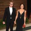 Simon Baker et sa femme arrivent à la soirée Vanity Fair après la 86 ème cérémonie des Oscars. La soirée avait lieu au Sunset Plaza à West Hollywood, le 2 mars 2014
