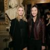 Les top models Sigrid Agren et Liu Wen assistent à la soirée du magazine Vogue Deutsch en l'honneur de Mario Testino, au 1728. Paris, le 1er mars 2014.