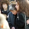  Théa Nougaro, lors de l'hommage funèbre à son père Claude Nougaro, à la cathédrale Notre Dame de Paris, le 8 mars 2004 