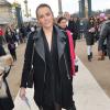 Pauline Ducruet arrive au jardin des Tuileries pour assister au défilé Valentino prêt-à-porter automne-hiver 2014/2015. Paris, le 4 mars 2014.