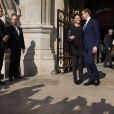 La princesse héritière Victoria de Suède et son époux le prince Daniel lors de leur visite de l'Opéra Garnier à Paris en fin de matinée le 6 mars 2014.