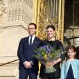  La princesse Victoria de Suède et son époux le prince Daniel lors de l'inauguration de l'exposition ''Carl Larsson, l'imagier de la Suède'', au Petit Palais à Paris le 6 mars 2014. 
