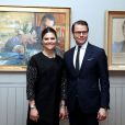  La princesse Victoria de Suède et son époux le prince Daniel lors de l'inauguration de l'exposition ''Carl Larsson, l'imagier de la Suède'', au Petit Palais à Paris le 6 mars 2014. 
