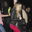 Cara Delevingne arrive au Chinawhite après avoir assisté au concert de Beyoncé à l'O2 Arena. Londres, le 6 mars 2014.