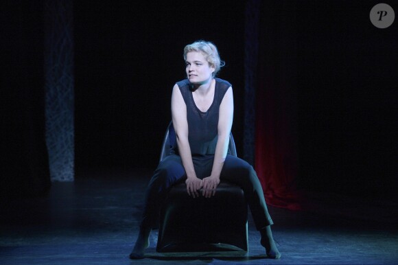 Sarah Biasini et Benoît Solès - Filage de la pièce "Bash" au Théâtre 14 à Paris le 3 mars 2014.