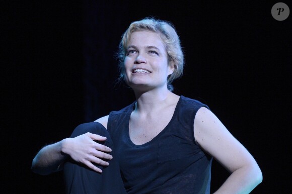 Sarah Biasini au filage de la pièce "Bash" au Théâtre 14 à Paris le 3 mars 2014.